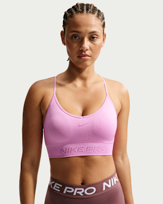 Nike Pro Seamless Women's Light-Support Padded Sports Bra. Nike.com